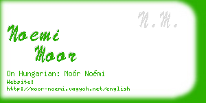 noemi moor business card