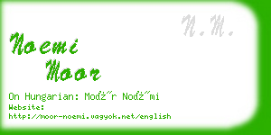 noemi moor business card